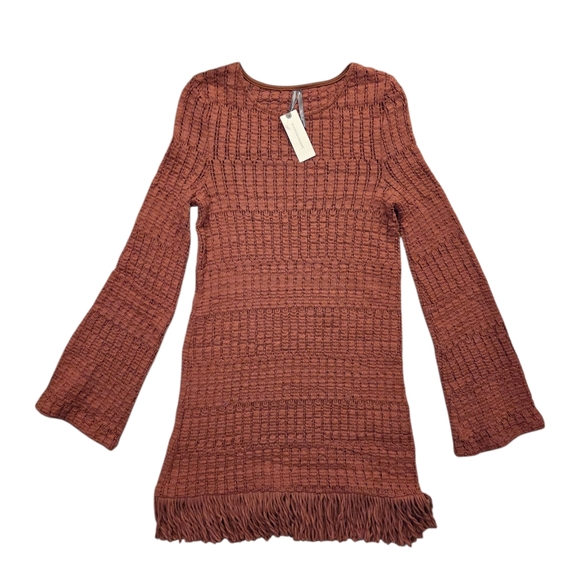 Anthropologie Long-Sleeve Knit Mini Dress - Picture 3 of 4